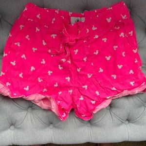 Tie Front Mickey Mouse Shorts